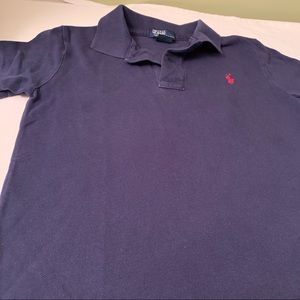 Polo collared short sleeve Boys size 7 - Navy